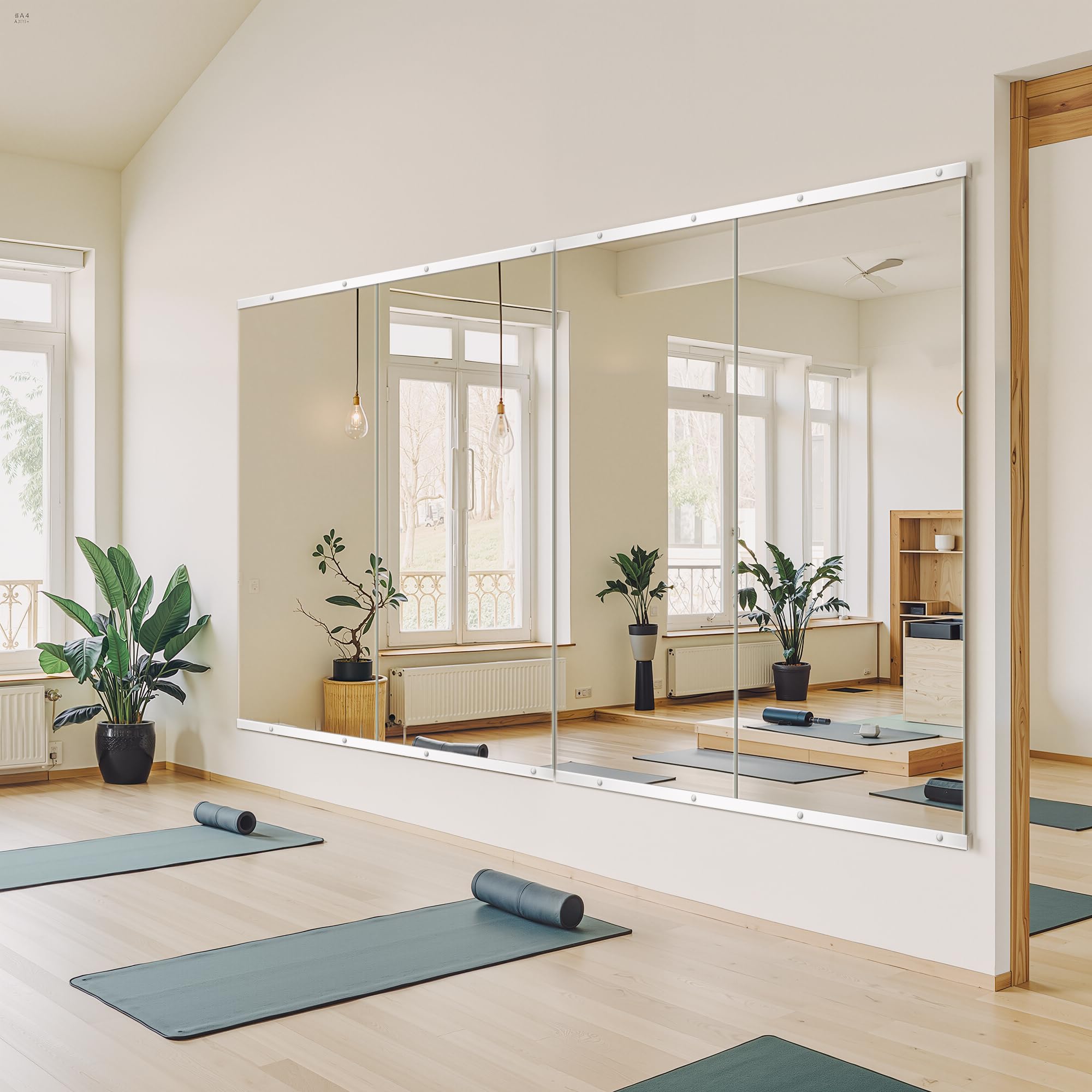 MILK Mirror room セット Amazon.com: Home Gym Mirror for Wall, 56x28x2PCS Frameless Full